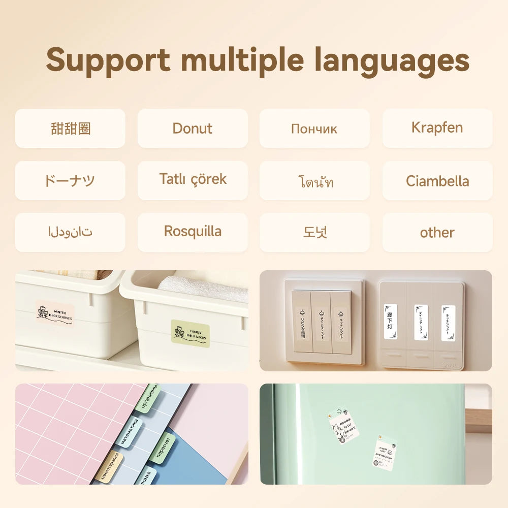 Niimbot D110/D11/H1S Mini Thermal Label Printer Portable Paper Maker Wireless Sticker Machine Inkless Labeller for Office Home