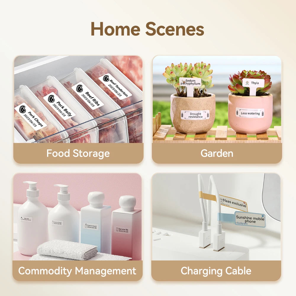 Niimbot D110/D11/H1S Mini Thermal Label Printer Portable Paper Maker Wireless Sticker Machine Inkless Labeller for Office Home