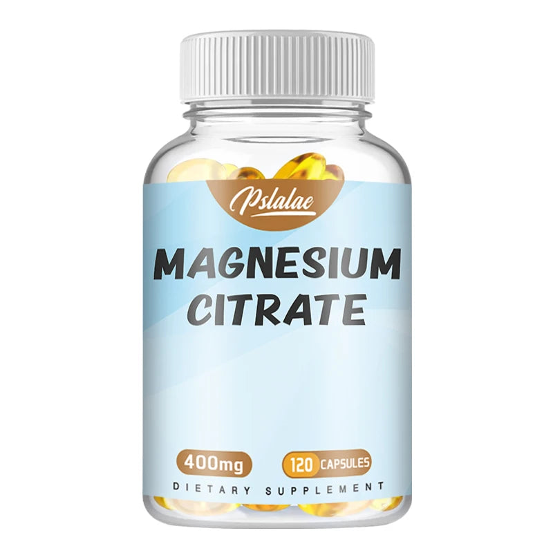 Magnesium Citrate Capsules - Supports Muscle, Nervous System, Bone, Heart Health and Energy - 120 Capsules
