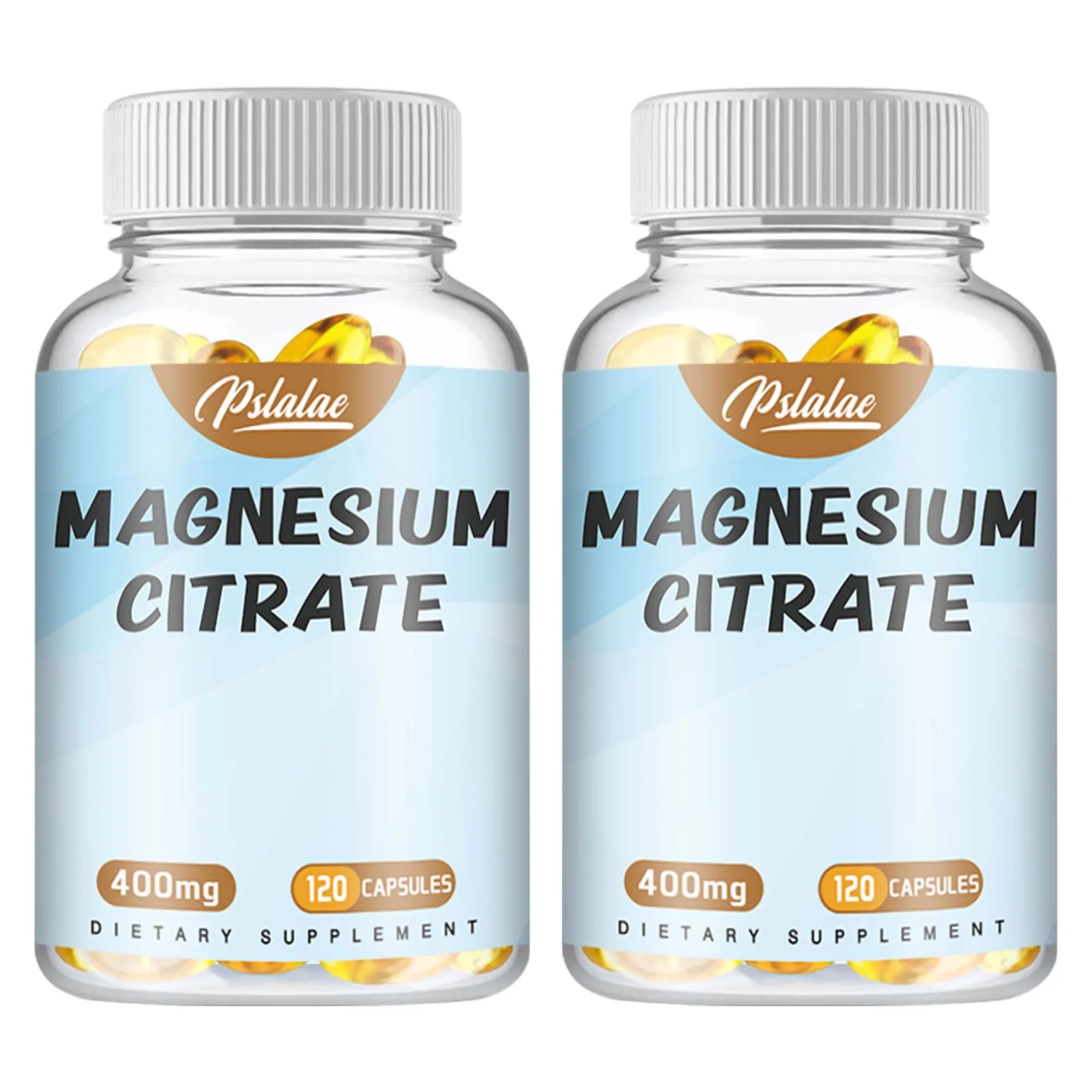 Magnesium Citrate Capsules - Supports Muscle, Nervous System, Bone, Heart Health and Energy - 120 Capsules