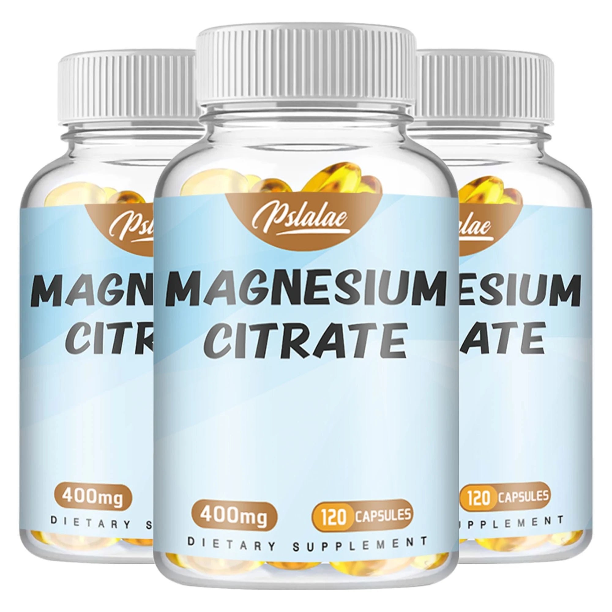 Magnesium Citrate Capsules - Supports Muscle, Nervous System, Bone, Heart Health and Energy - 120 Capsules