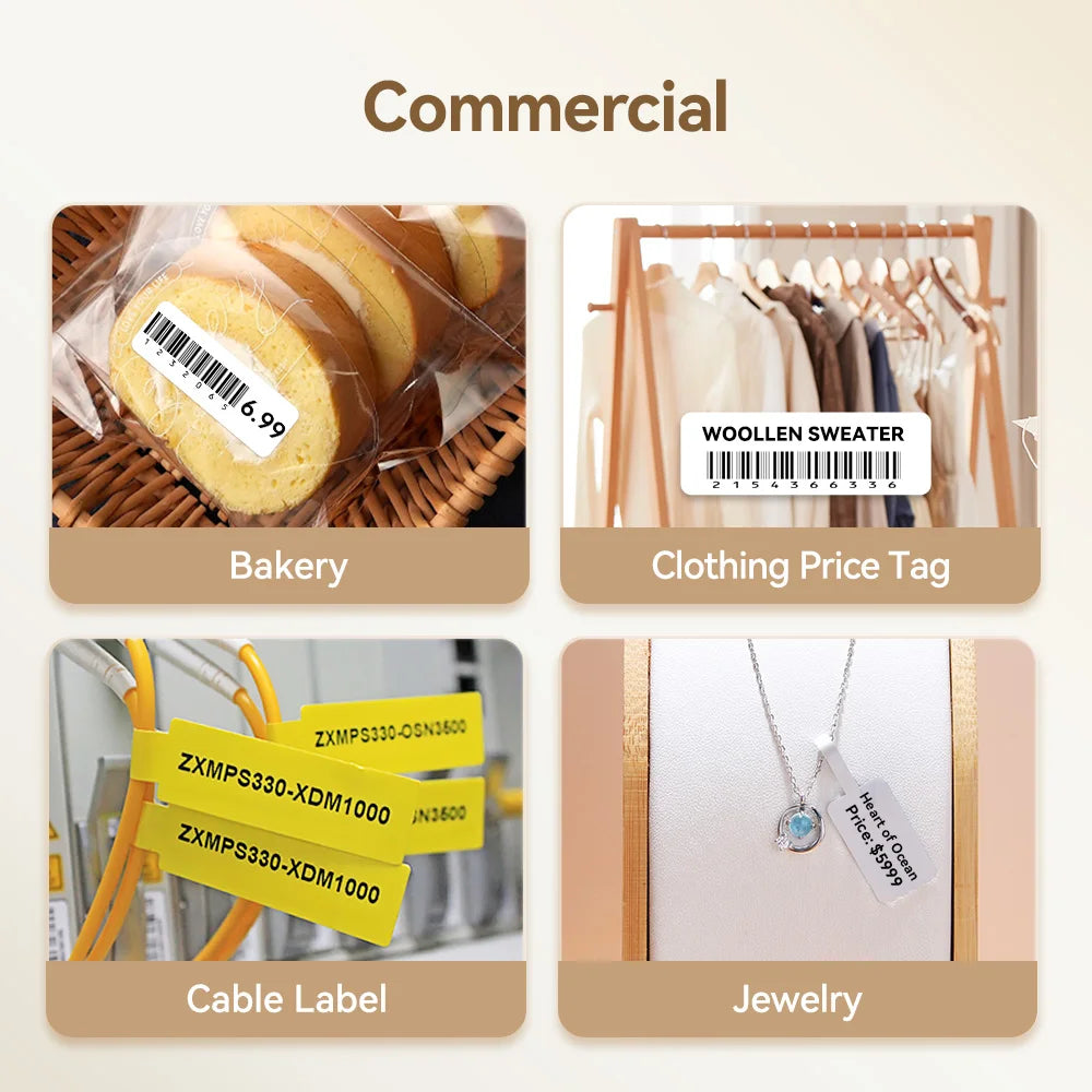 Niimbot D110/D11/H1S Mini Thermal Label Printer Portable Paper Maker Wireless Sticker Machine Inkless Labeller for Office Home