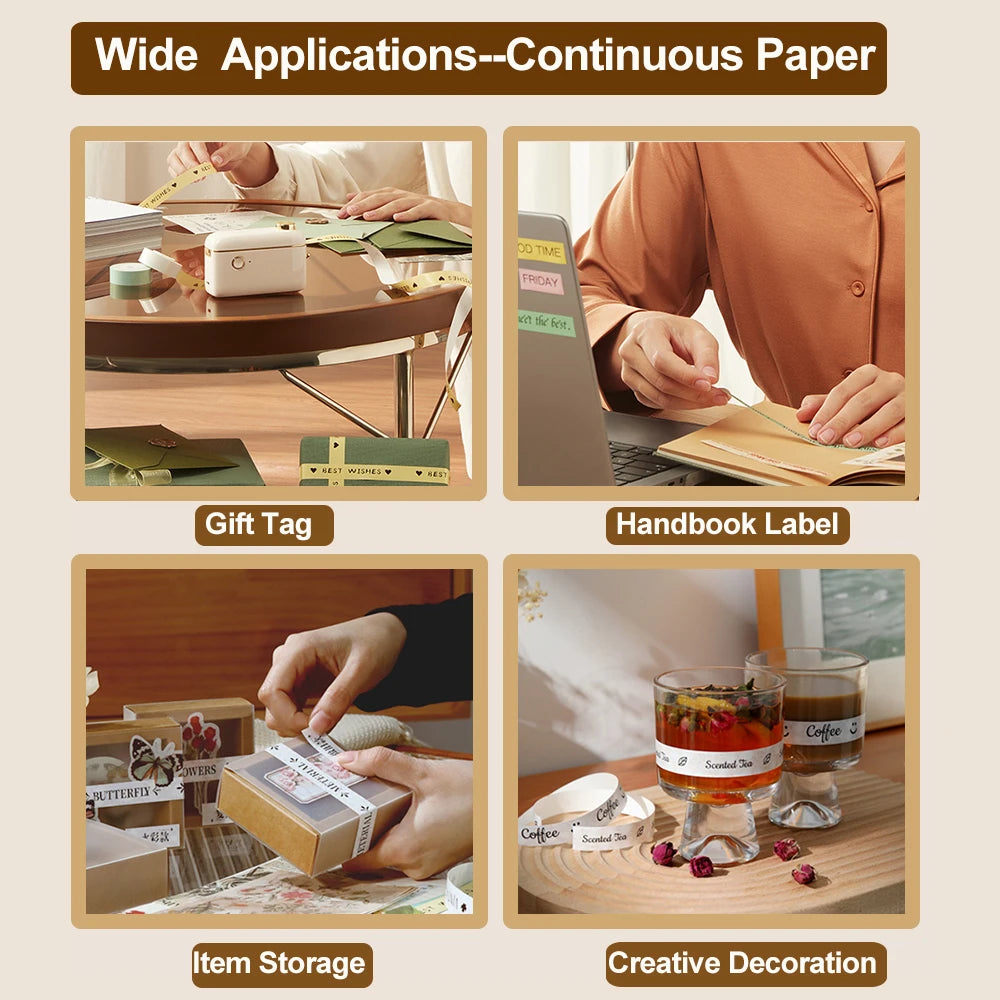 Niimbot D110/D11/H1S Mini Thermal Label Printer Portable Paper Maker Wireless Sticker Machine Inkless Labeller for Office Home