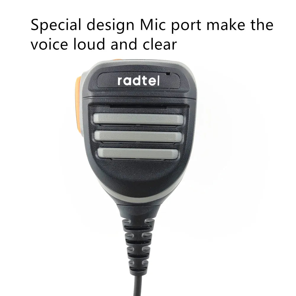 Radtel Heavy Duty Waterproof Walkie Talkie Speaker Mic Microphone for Radtel RT-4D RT-900 RT-890 RT-470 RT-470X RT-860 Radios