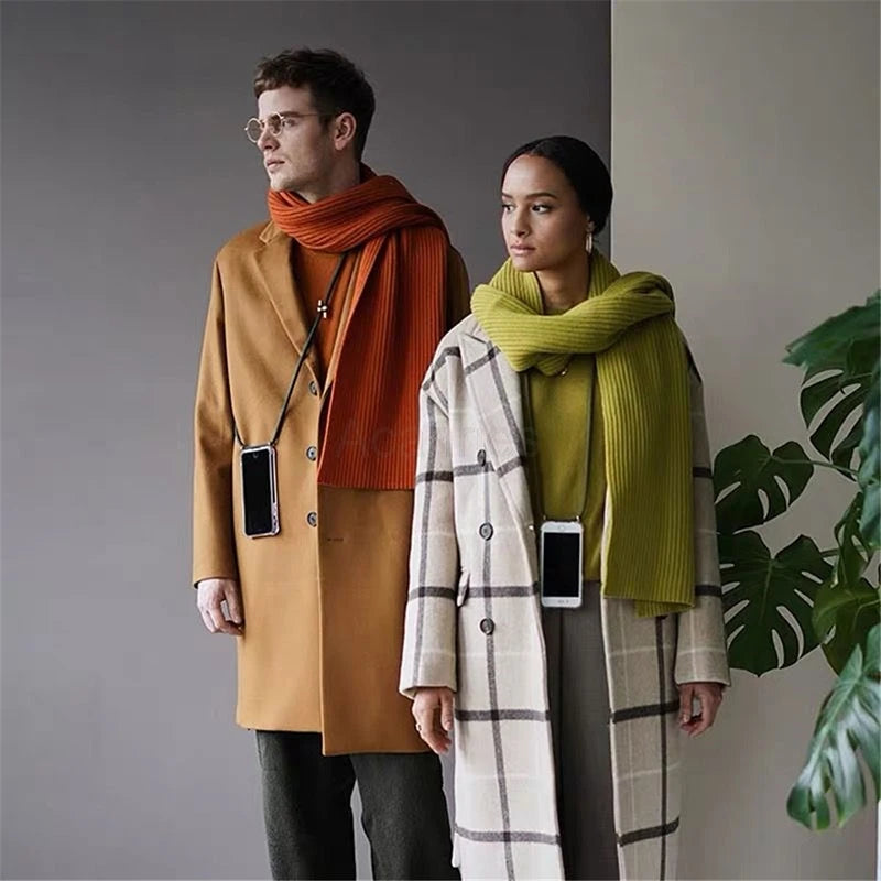 Fashion Crossbody Strap Lanyard Cord Phone Case On For Xiaomi Poco F3 X3 Nfc Pro M3 Necklace Silicone Soft Tpu Clear Back Cover