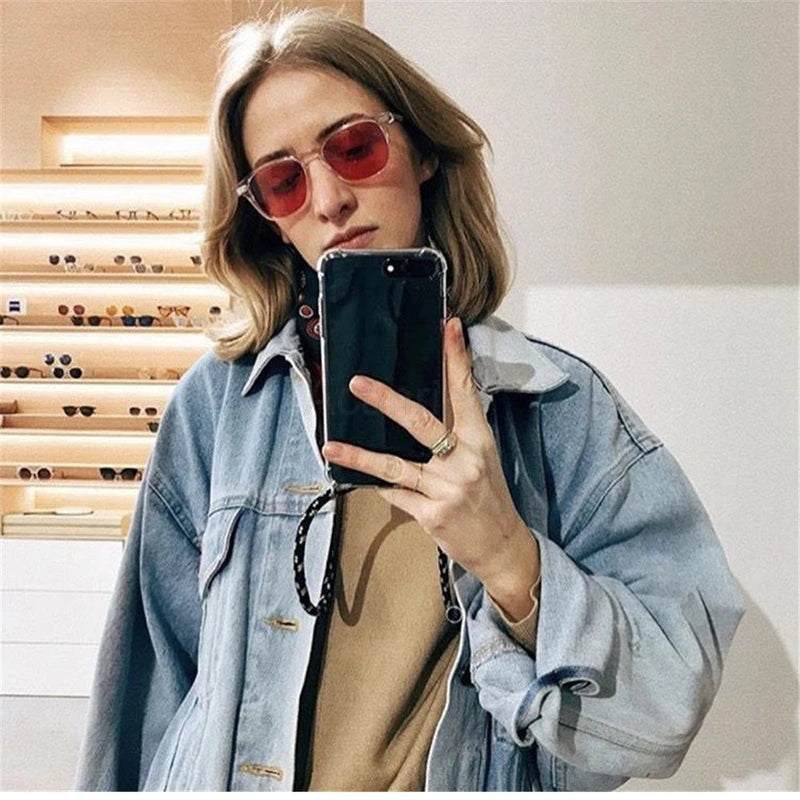 Fashion Crossbody Strap Lanyard Cord Phone Case On For Xiaomi Poco F3 X3 Nfc Pro M3 Necklace Silicone Soft Tpu Clear Back Cover