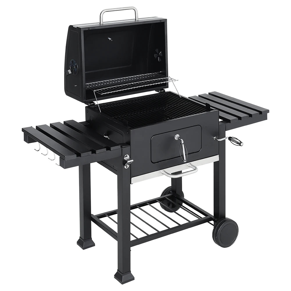 Carbon Steel BBQ Cooker Grill Mobile Stove Cooker for Picnic Traveling