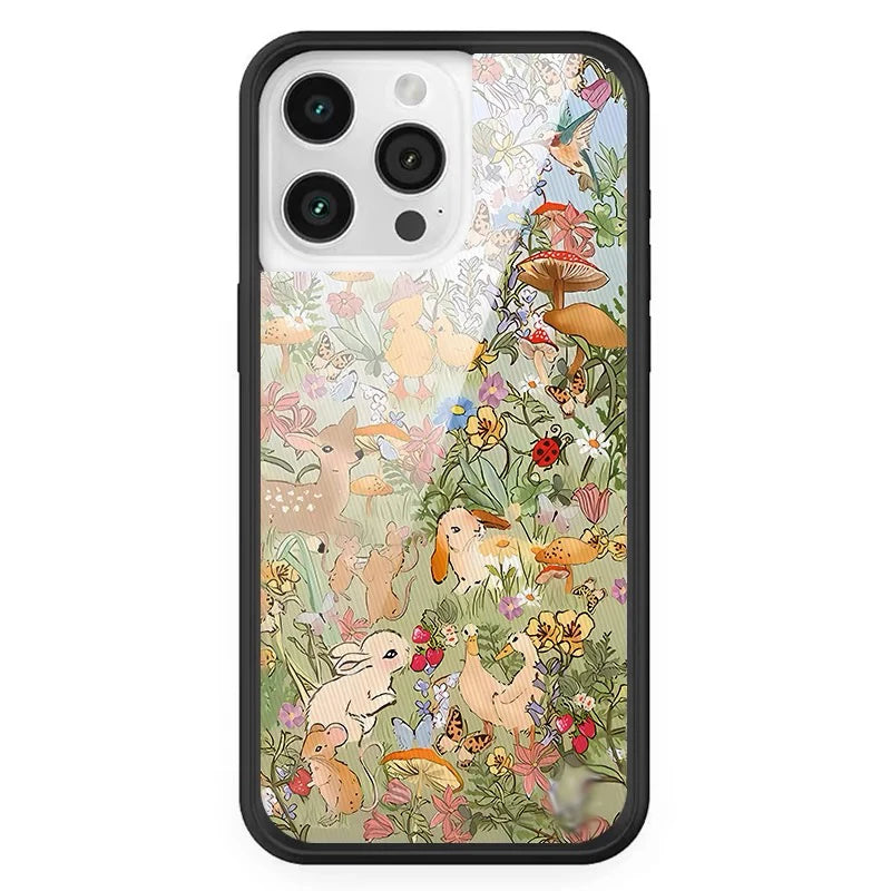 Wildflower Cartoon cute phone case iPhone Animal Fruit Flower Creative 13 Pro 14 Pro 15 Pro WF Strawberry phone case