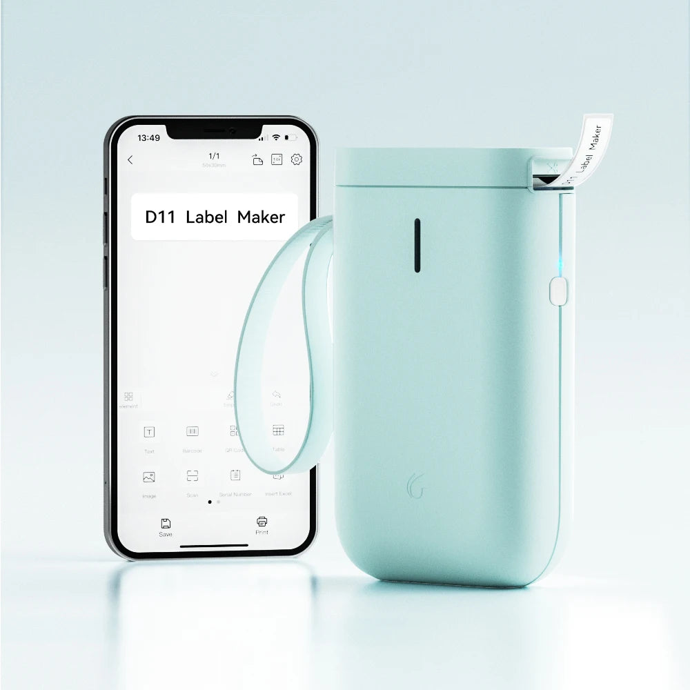 Niimbot D110/D11/H1S Mini Thermal Label Printer Portable Paper Maker Wireless Sticker Machine Inkless Labeller for Office Home