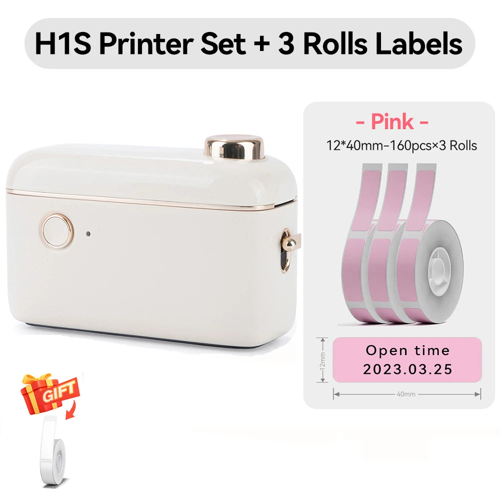 Niimbot D110/D11/H1S Mini Thermal Label Printer Portable Paper Maker Wireless Sticker Machine Inkless Labeller for Office Home