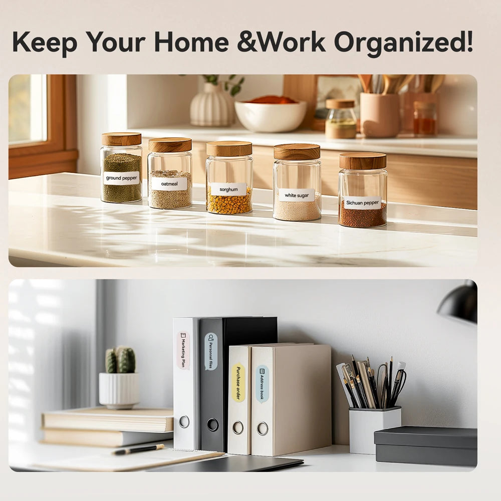 Niimbot D110/D11/H1S Mini Thermal Label Printer Portable Paper Maker Wireless Sticker Machine Inkless Labeller for Office Home