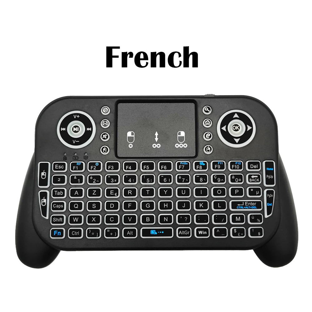 Mini Wireless Keyboard V8 7 Backlit 2.4G Bluetooth Air Mouse Remote Control Touchpad for Android TV Box