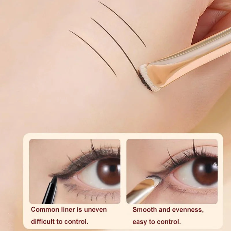 2/1pcs Curved Eyeliner Makeup Brushes Eye Makeup Smudge Tools Precision Soft Eyeshadow Brush Sharp Thin Small Eye Cosmetic Tools