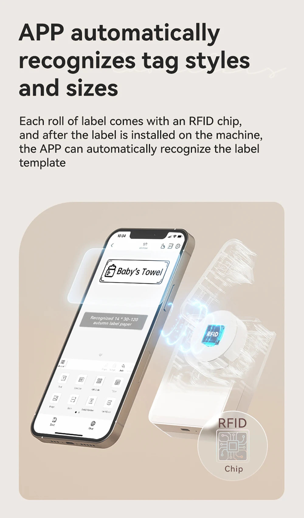Niimbot D110/D11/H1S Mini Thermal Label Printer Portable Paper Maker Wireless Sticker Machine Inkless Labeller for Office Home