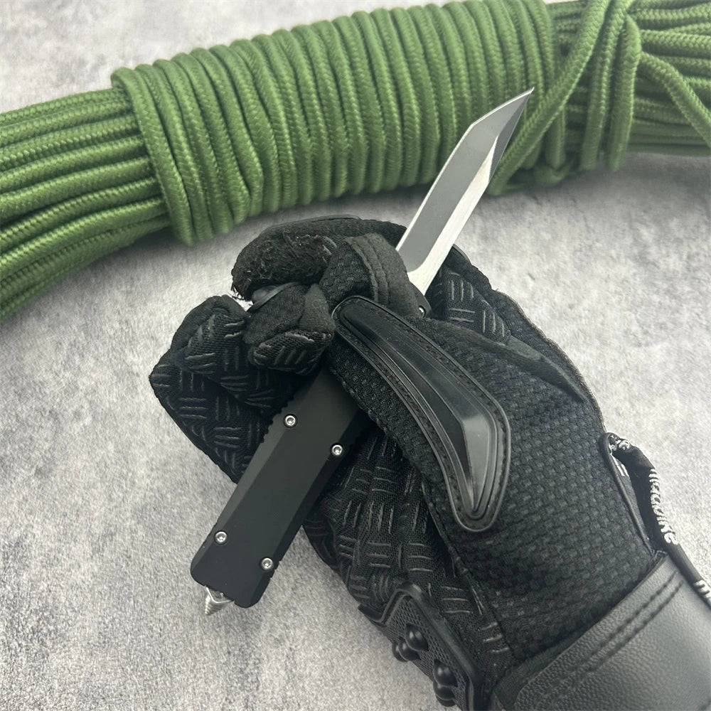 A07 Push Botton Knives 440C Blade Zinc Alloy Handle All Blade Tools Cmaping Survival Durable Multitools Hand Knives Gitf for Men