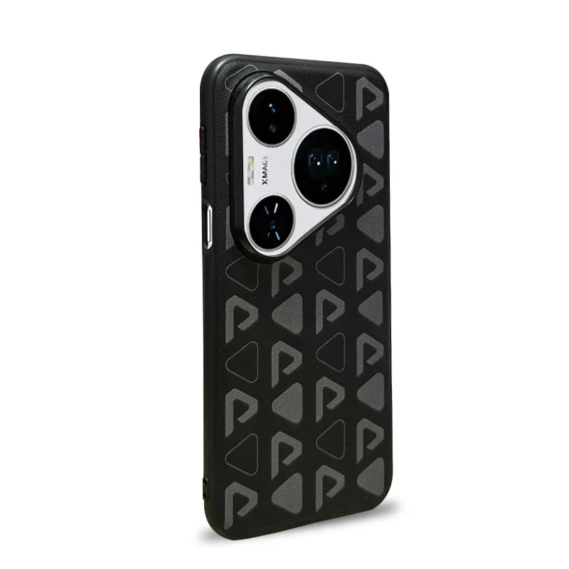 Same Color Printed Leather Phone Case for Huawei Pura 80 Pro P70 Pro Plus Pura 70 Ultra Luxury Large Hole Lens Protective Cover