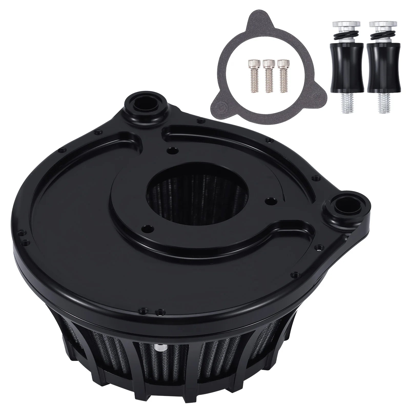 Aluminum Turbine Air Cleaner Filter Intake System for Harley Touring Dyna