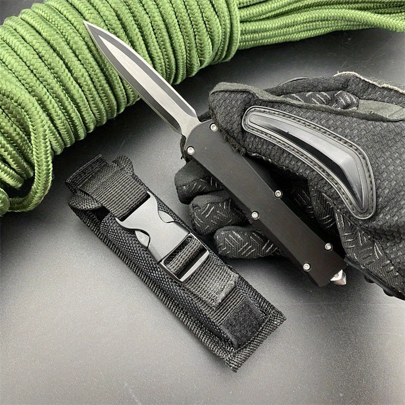 A07 Push Botton Knives 440C Blade Zinc Alloy Handle All Blade Tools Cmaping Survival Durable Multitools Hand Knives Gitf for Men