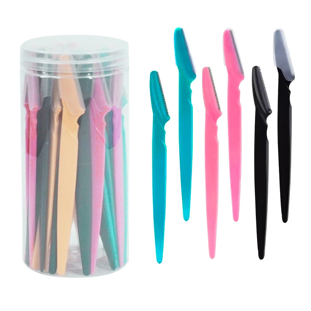 30 Pcs Eyebrow Razor For Women, Multipurpose Exfoliating Dermaplaning Tools And Facial Razor With Precision Cover,Safety Beauty