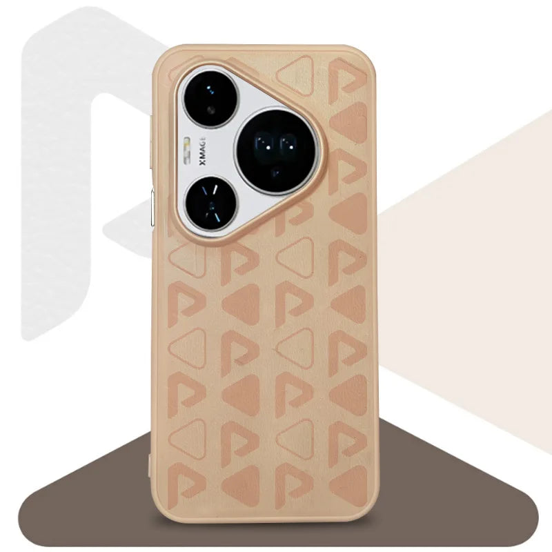 Same Color Printed Leather Phone Case for Huawei Pura 80 Pro P70 Pro Plus Pura 70 Ultra Luxury Large Hole Lens Protective Cover