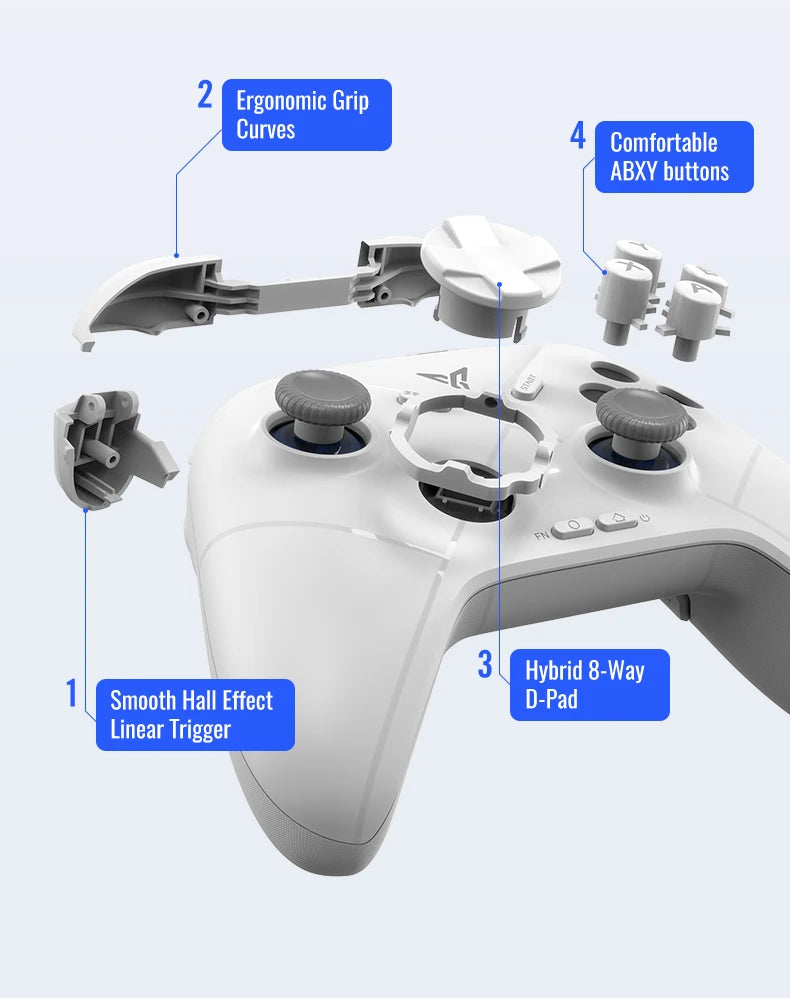 Flydigi Direwolf 3 Wireless Gaming Controller 1000Hz Self-develped lever joystick for PC NINTENDO SWITCH Android iOS Phone