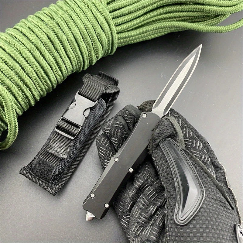 A07 Push Botton Knives 440C Blade Zinc Alloy Handle All Blade Tools Cmaping Survival Durable Multitools Hand Knives Gitf for Men