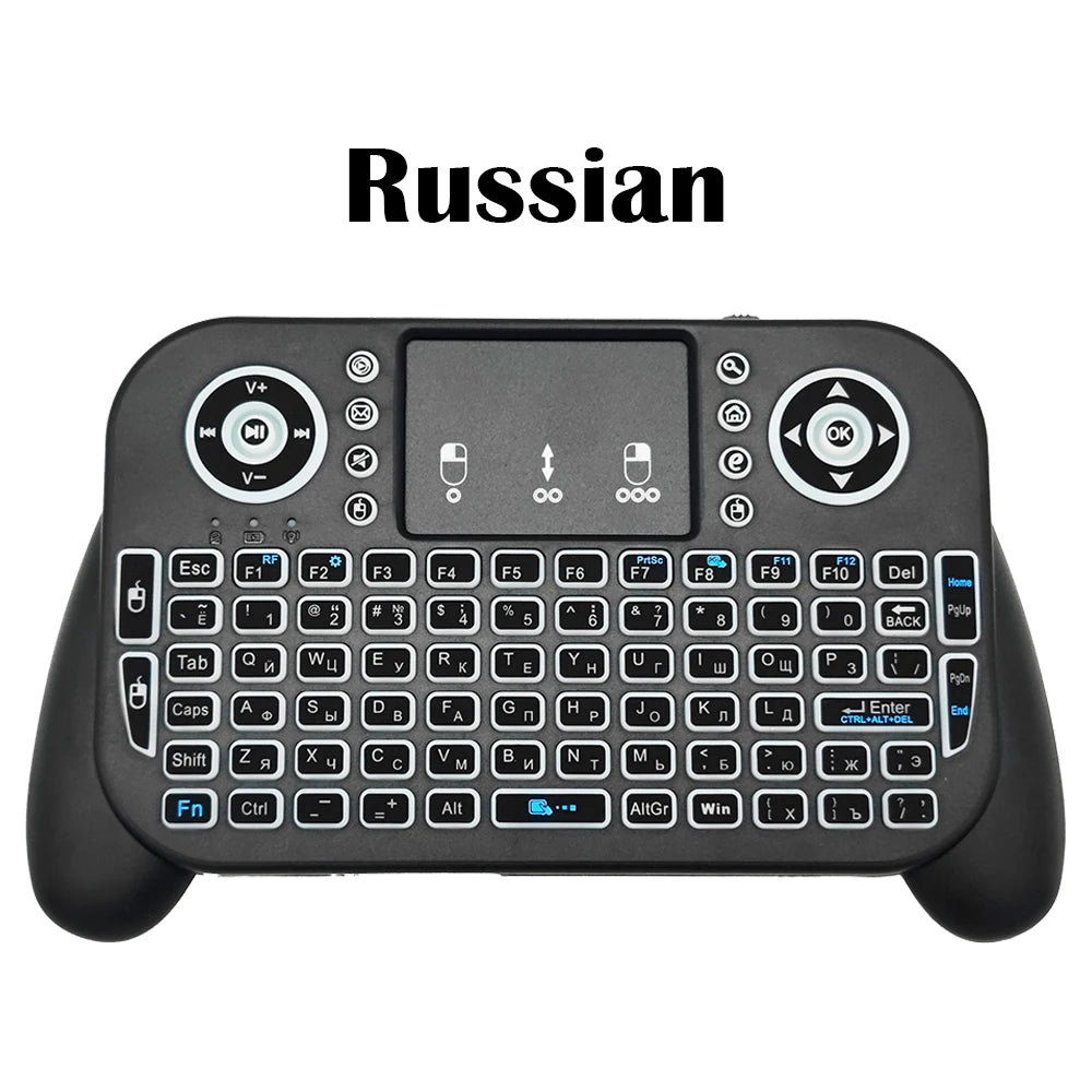 Mini Wireless Keyboard V8 7 Backlit 2.4G Bluetooth Air Mouse Remote Control Touchpad for Android TV Box