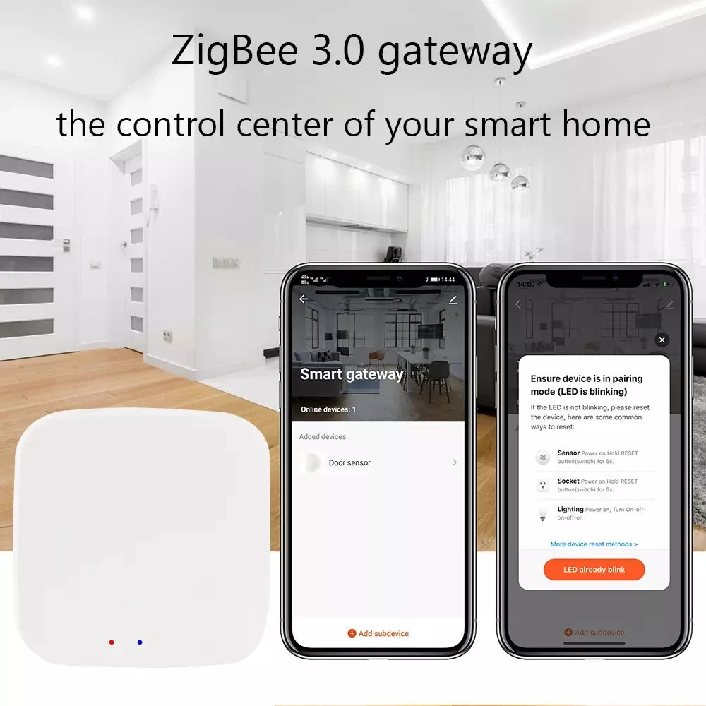 Tuya ZigBee 3.0 Gateway/Bluetooth Gateway/Multi-mode Gateway Smart Home Bridge Hub Smart Life App Works With Alexa Google Home