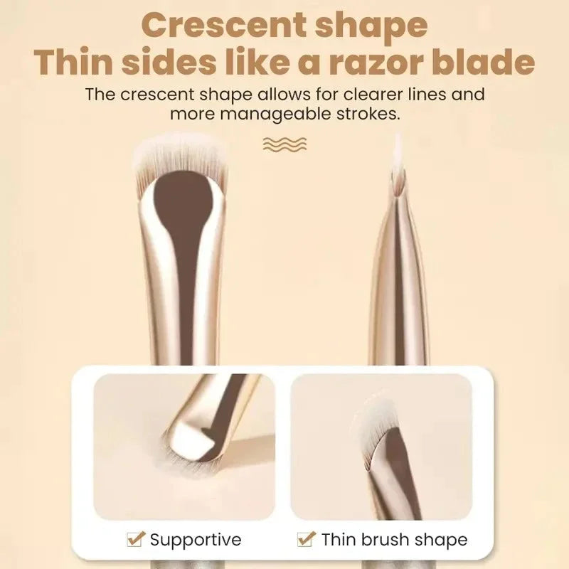2/1pcs Curved Eyeliner Makeup Brushes Eye Makeup Smudge Tools Precision Soft Eyeshadow Brush Sharp Thin Small Eye Cosmetic Tools