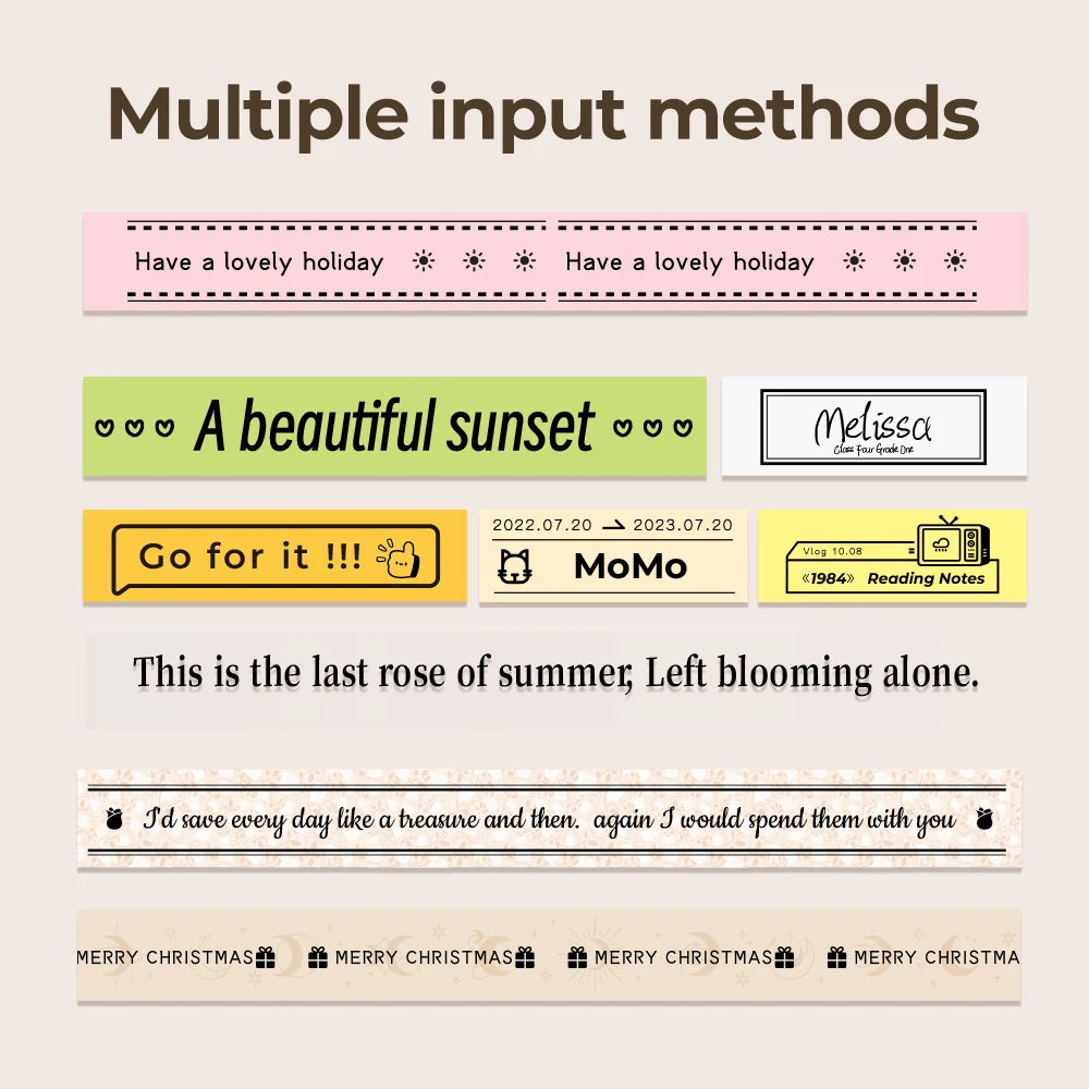 Niimbot D110/D11/H1S Mini Thermal Label Printer Portable Paper Maker Wireless Sticker Machine Inkless Labeller for Office Home