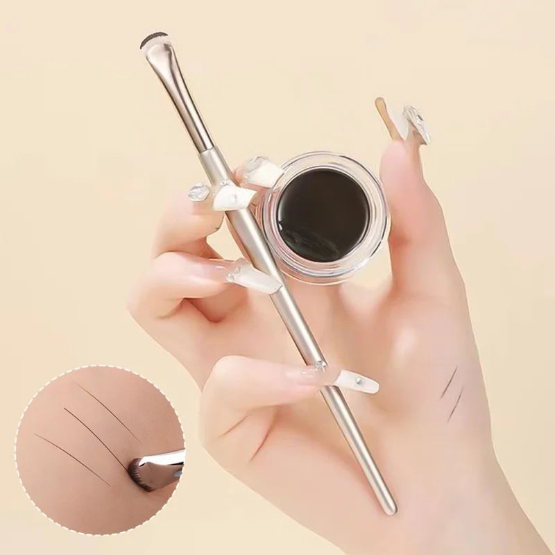 2/1pcs Curved Eyeliner Makeup Brushes Eye Makeup Smudge Tools Precision Soft Eyeshadow Brush Sharp Thin Small Eye Cosmetic Tools