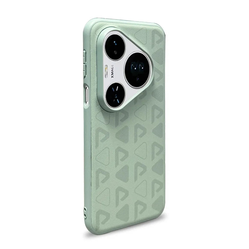 Same Color Printed Leather Phone Case for Huawei Pura 80 Pro P70 Pro Plus Pura 70 Ultra Luxury Large Hole Lens Protective Cover