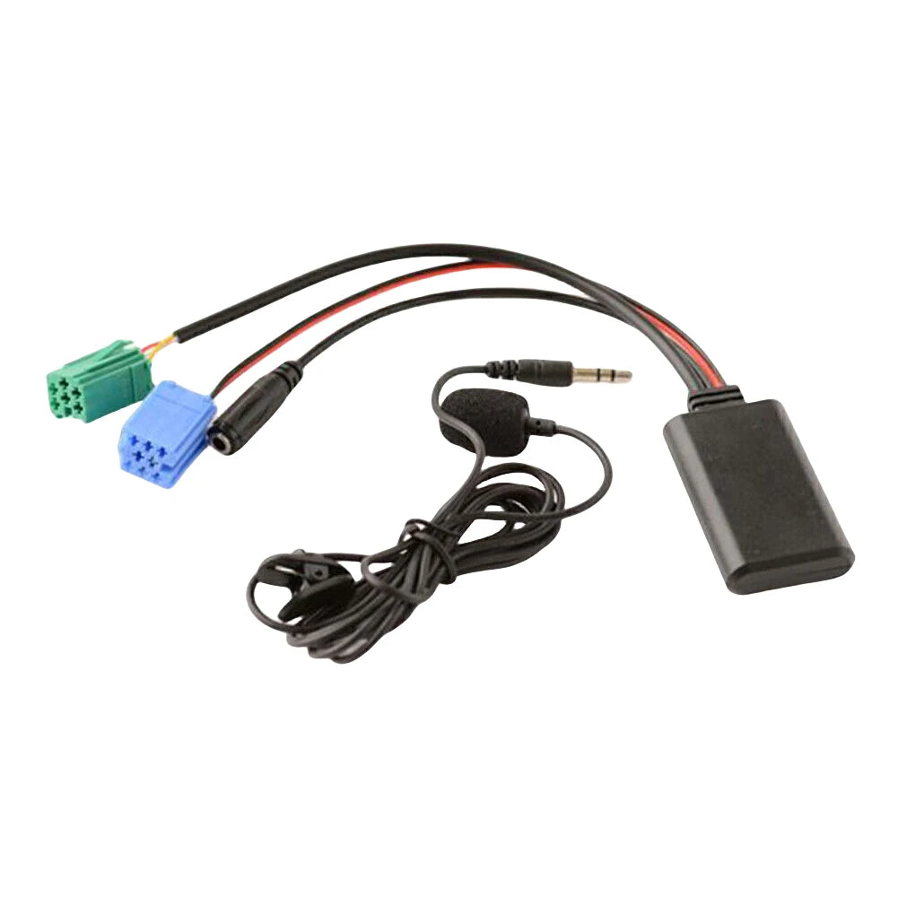 Car Bluetooth Module AUX IN Audio MP3 Music Adapter MIC Handsfree MINI ISO 6Pin AUX Cable For Renault Updatelist Megane Scenic