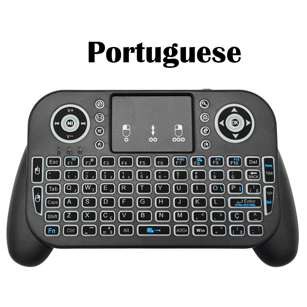 Mini Wireless Keyboard V8 7 Backlit 2.4G Bluetooth Air Mouse Remote Control Touchpad for Android TV Box