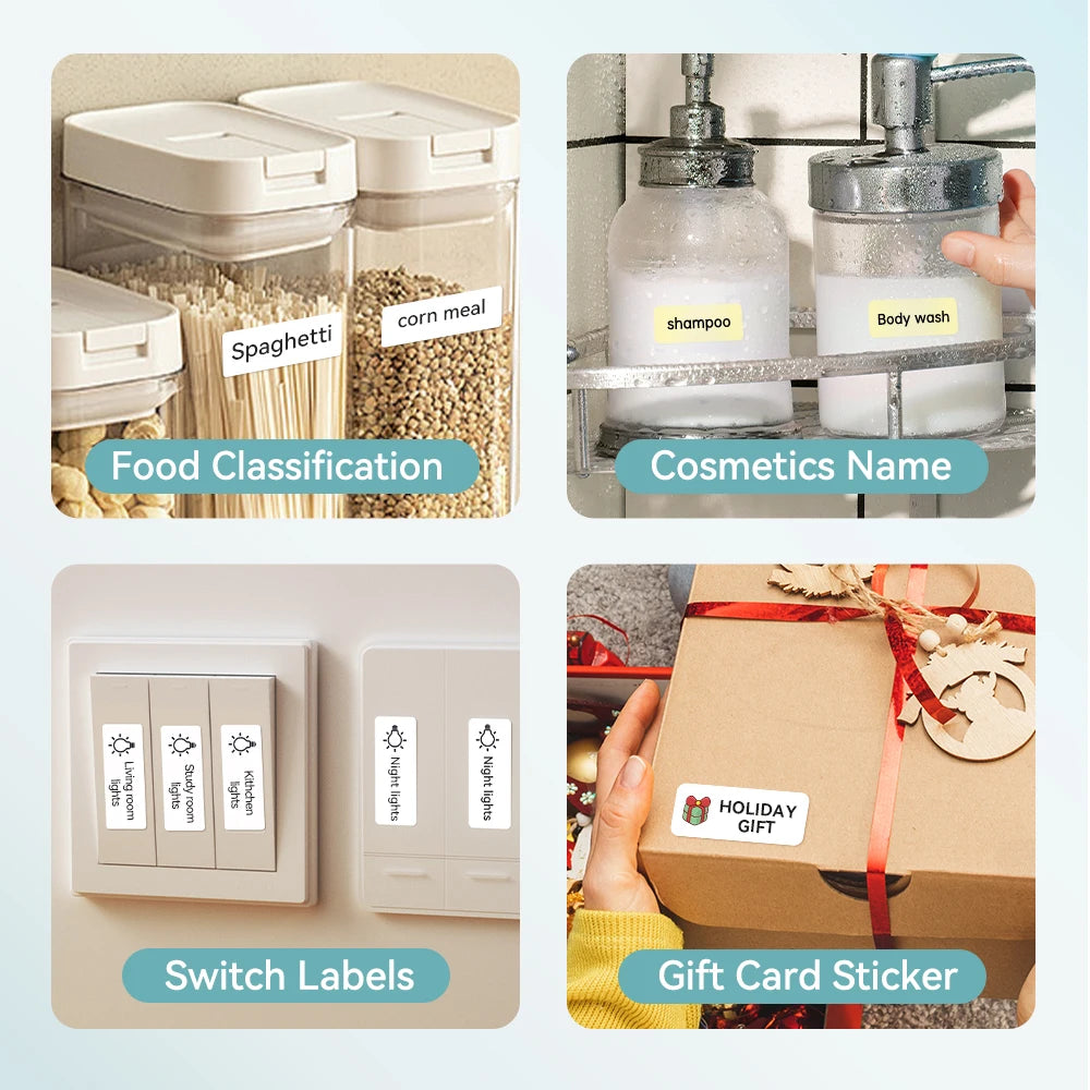 Niimbot D110/D11/H1S Mini Thermal Label Printer Portable Paper Maker Wireless Sticker Machine Inkless Labeller for Office Home