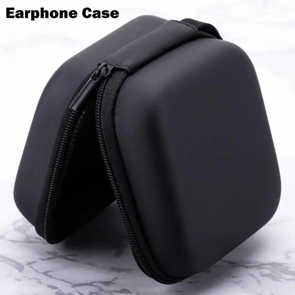 EVA Mobile Phone Charger Zipper Bag Protection Case Hard Disk Data Cable Headphone Storage Pocket Pouch Electronic Accessories