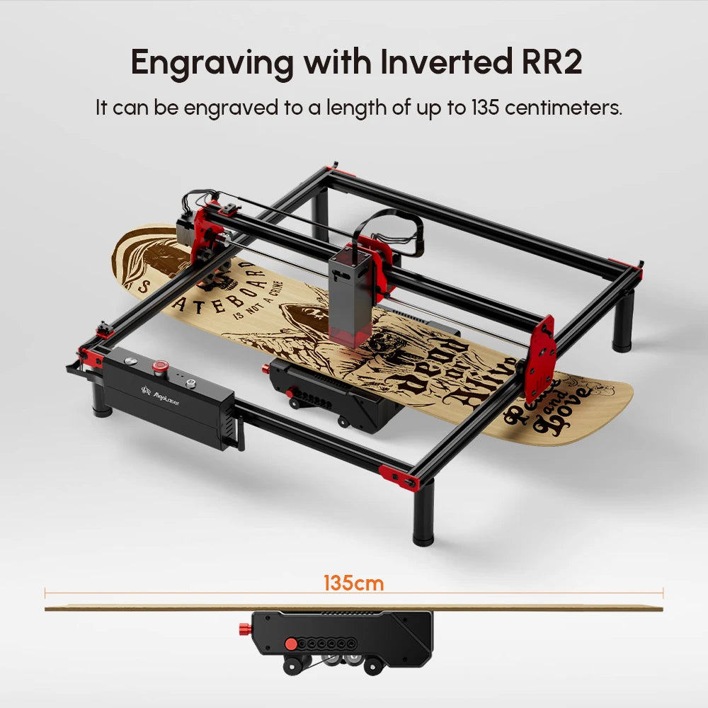 Algolaser Laser Rotary Roller Rotary Chuck Laser Engraver Y-axis Roller ARR/ARC/RR2 360° Rotating for Cylindrical Object Engrave