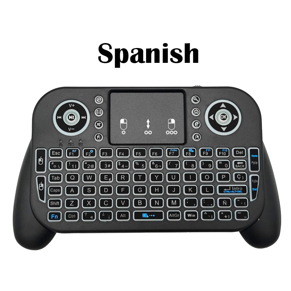 Mini Wireless Keyboard V8 7 Backlit 2.4G Bluetooth Air Mouse Remote Control Touchpad for Android TV Box